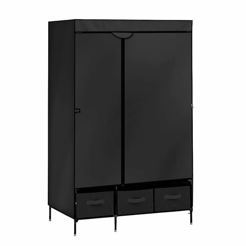 Levede Portable Clothes Closet Wardrobe Black Storage Cloth Organiser
