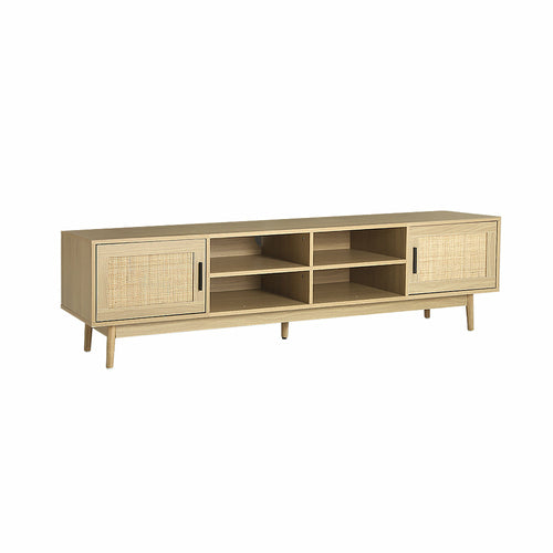 Artiss TV Cabinet Entertainment Unit Storage Cabinets Rattan Wooden