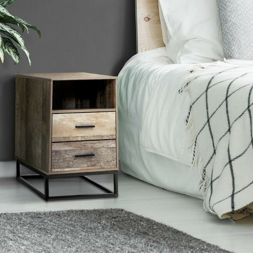 Artiss Bedside Tables Drawers Side Table Nightstand Storage Cabinet
