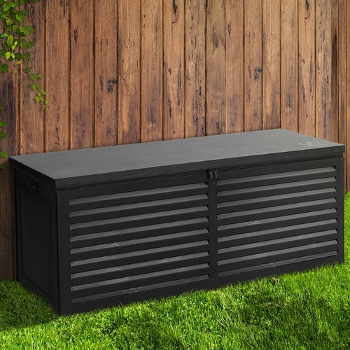 Gardeon Outdoor Storage Box 390L Container Lockable Toy Tools Shed