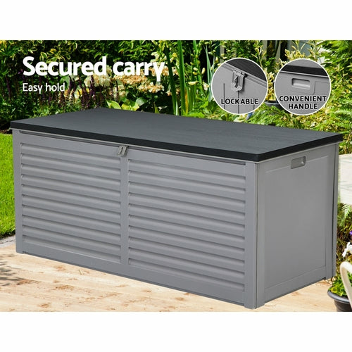 Gardeon Outdoor Storage Box 490L Bench Seat Indoor Garden Toy Tool